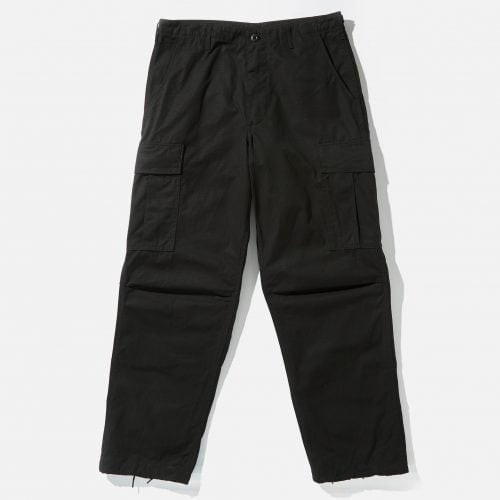 Mens orSlow 6 Pocket Cargo Pant Vintage Fit Black : UK